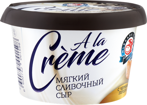 

Сыр сливочный Mlekara Sabac A la Creme с черным перцем 65% 150 г