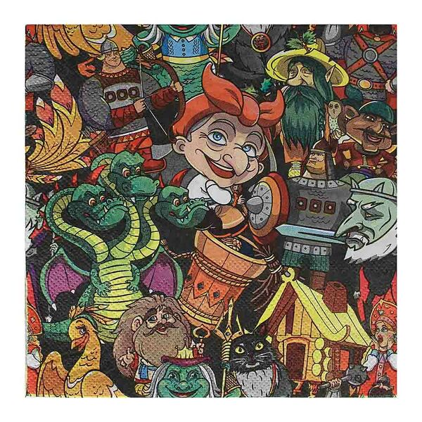 By сказки салфетки бумажные 12шт, праздничные, 33х33см