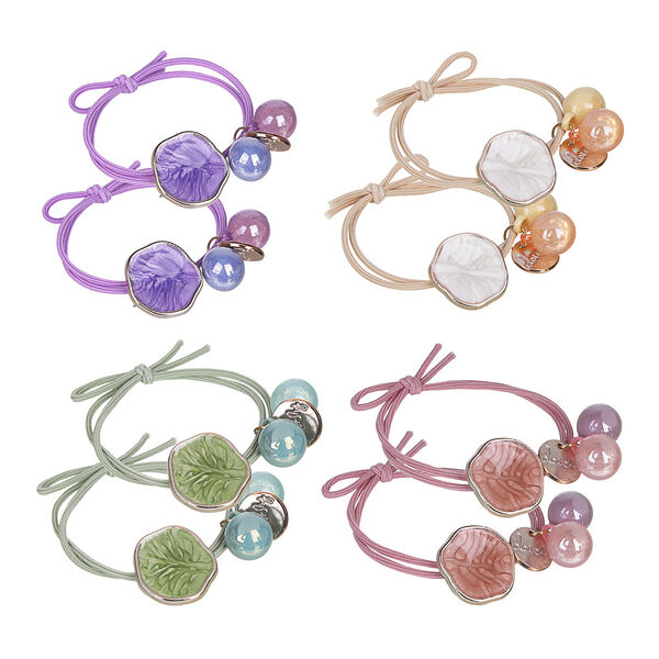 Beriotti резинка для волос 2шт, полиэстер, пластик, d5см, 2-4 цвета