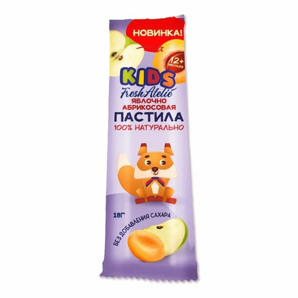 Пастила для детей раннего возраста Fresh Atelie Kids Яблочно-Абрикосовая Пластинка