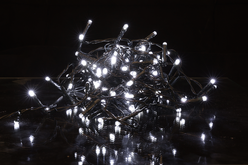 

Электрогирлянда светодиодная HOMECLUB 100LED-ламп, 8 режимов, холодный белый IP20 Арт.BLS2174, 8м