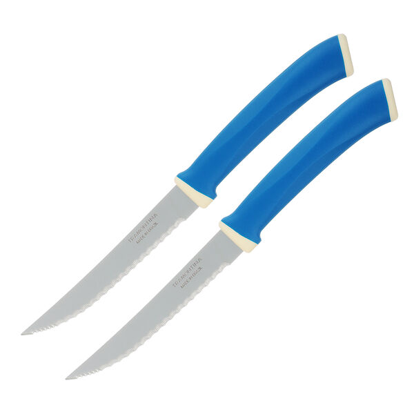 Tramontina felice нож для мяса с микрозубчатым лезвием 12.7см, карт.блистер, 2шт