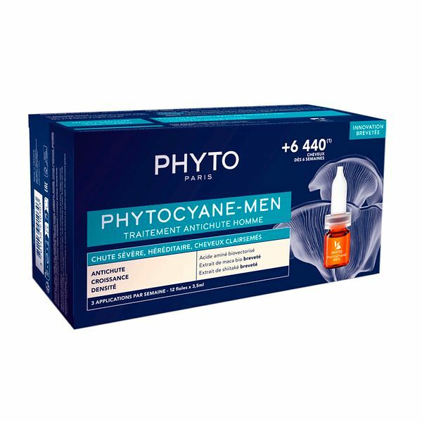 Phyto Phytocyane-Меn сыворотка против выпадения волос для мужчин 12 x 3.5 мл