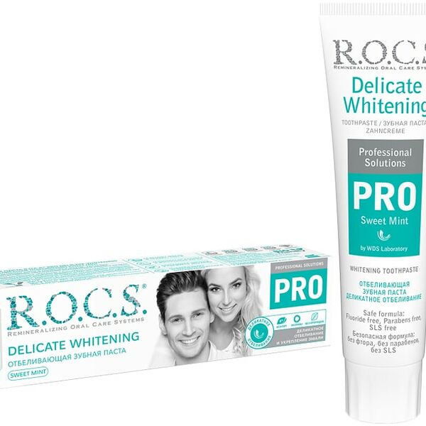 Зубная паста R.O.C.S. Sweet Mint Деликатное отбеливание 135г
