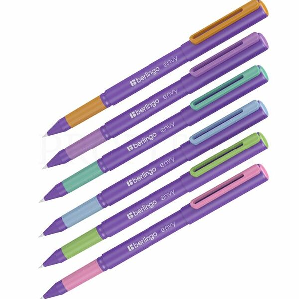 Ручка шариковая BERLINGO Envy синий, 0,7мм, цвет в ассортименте, 1шт