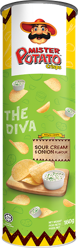 Чипсы Mister Potato Сметана и лук 160 г