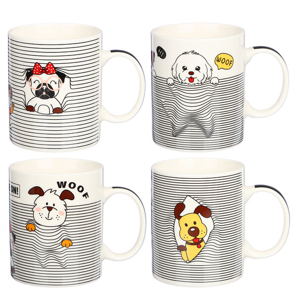 Millimi малыши-милаши кружка 330мл, фарфор, 4 дизайна в ассортименте