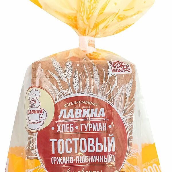 Хлеб Лавина ХК Гурман тостовый ржано-пшеничный нарезка