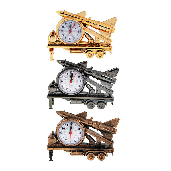 Ladecor chrono будильник в виде зенитки 18х5х12см, 1хaa, пластик