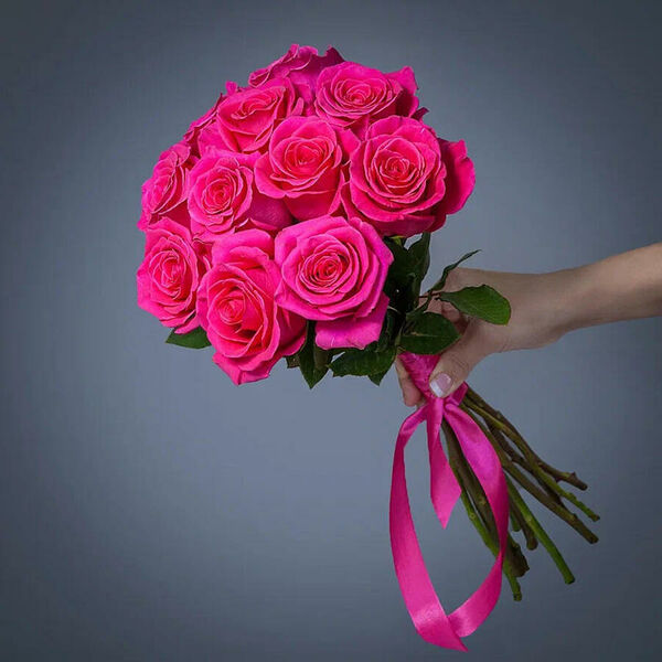 Монобукет 7 Роз Pink Floyd под ленту