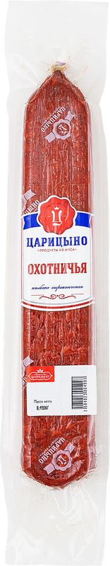 

Колбаса Царицыно Охотничья с/к в/у вес