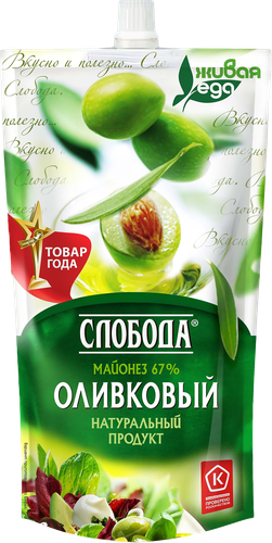 

Майонез Слобода Оливковый 67% 400 мл