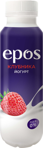 

Йогурт питьевой обезжиренный Epos клубника 250 г