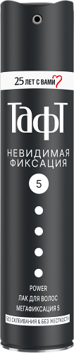 Лак для волос Taft Power Невидимая фиксация Мегафиксация