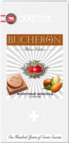 

Шоколад молочный Bucheron Blanc Edition с орехами 85 г