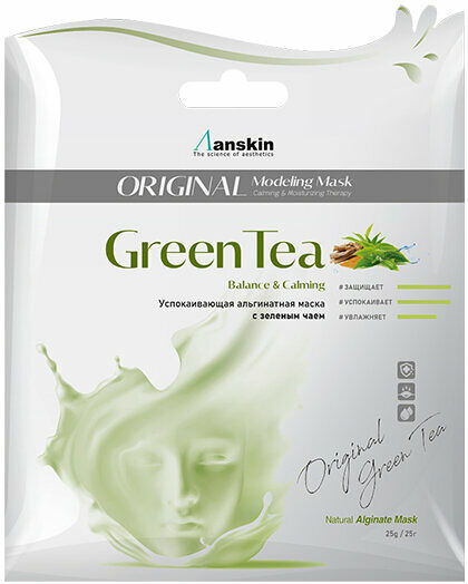 Маска для лица Anskin Original Teatree Modeling Mask альгинатная контроль жирности кожи