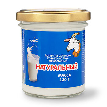 Йогурт из цельного козьего молока 2,8–5,5% натуральный