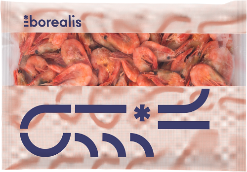 Креветка Borealis северная 200/250 варено-мороженая, 400 г