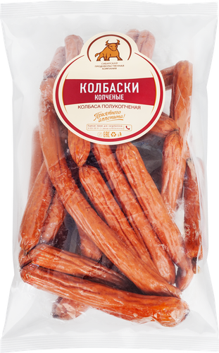 

Колбаски полукопченые СПК Копченые вес