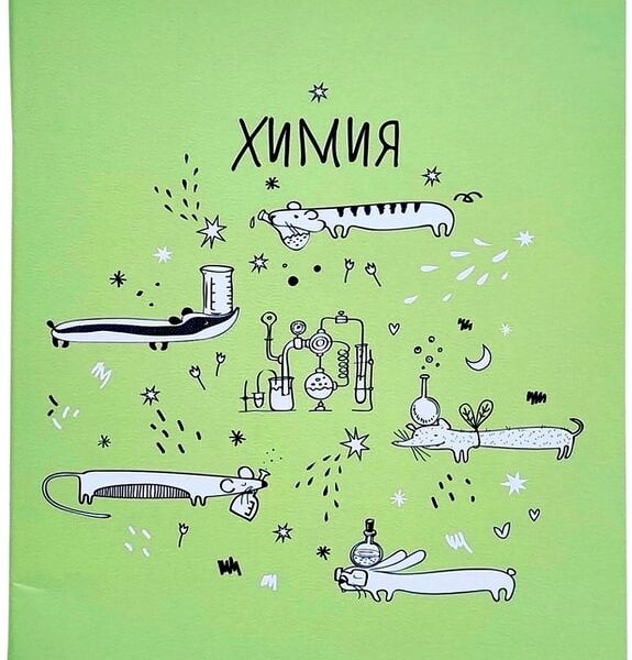 Тетрадь общая Be Smart Feed us Химия 165*203мм клетка 48л