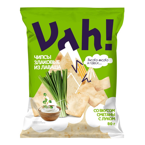 Чипсы злаковые из лаваша Vah! Берестейский пекарь лук-сметана