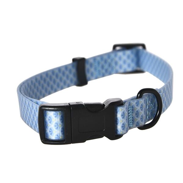 Ошейник для собак FOXIE Fish S 1,5х25-40см голубой