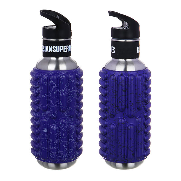 By бутылка-термос массажная, 750 мл, 27х9см, нерж.сталь, eva, силикон, рр