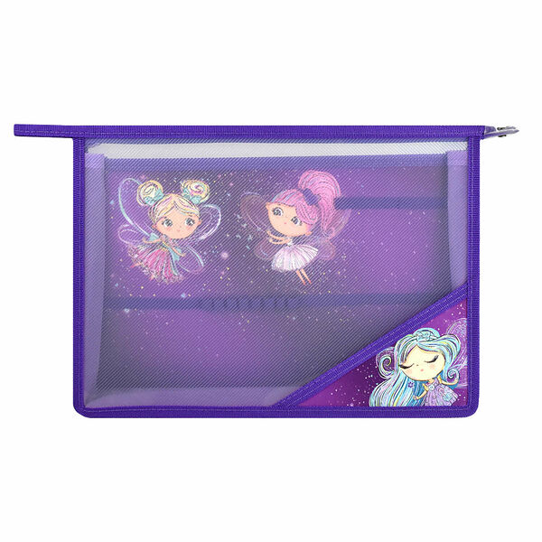 Папка для труда пластик. ФЕЕЧКИ 33x23см,1отдел,молния 62525