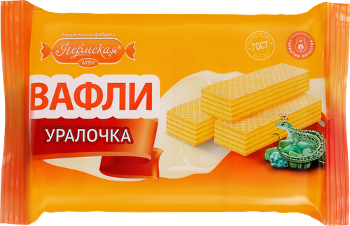 

Вафли Пермская КФ Уралочка 300 г