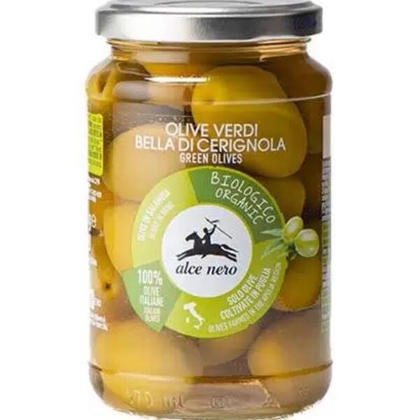 Оливки зелёные а рассоле Alce Nero