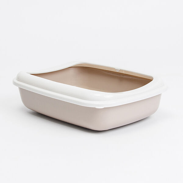 Туалет с бортиком 38х28х10,5см бежевый