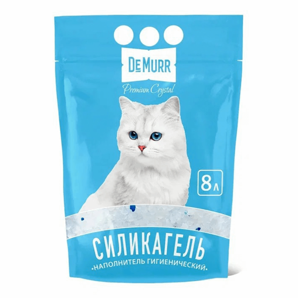 Наполнитель силикагелевый DeMurr Premium Crystal 8 л