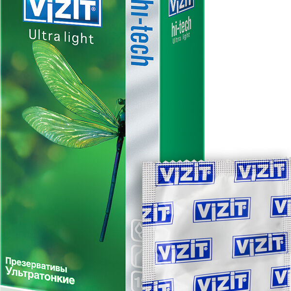 Vizit презервативы №12 HI-TECH Ultra light Ультратонкие (CPR Gmbh)
