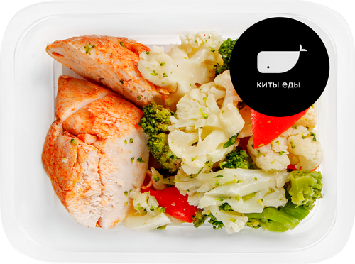 

Филе куриное Киты еды су-вид и овощное ассорти, на пару, 240 г