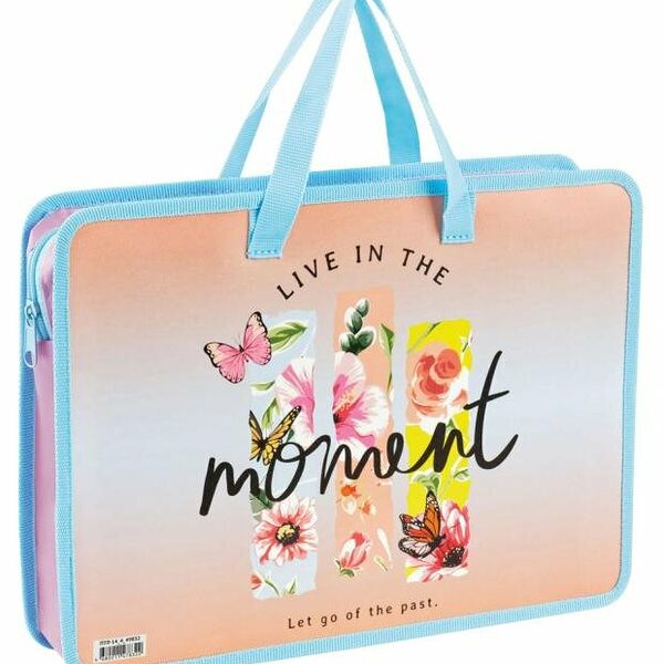 Папка с ручками ArtSpace Aesthetic А4 пластик на молнии 70 мм