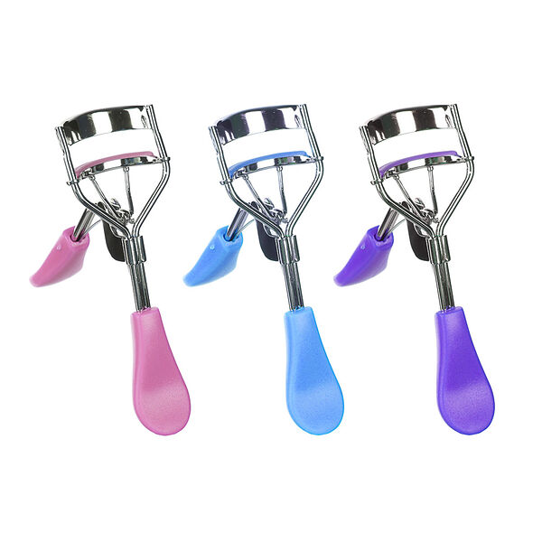 Юниlook зажим для загибания ресниц, металл, пластик, 9,5см, 3 цвета в ассортименте