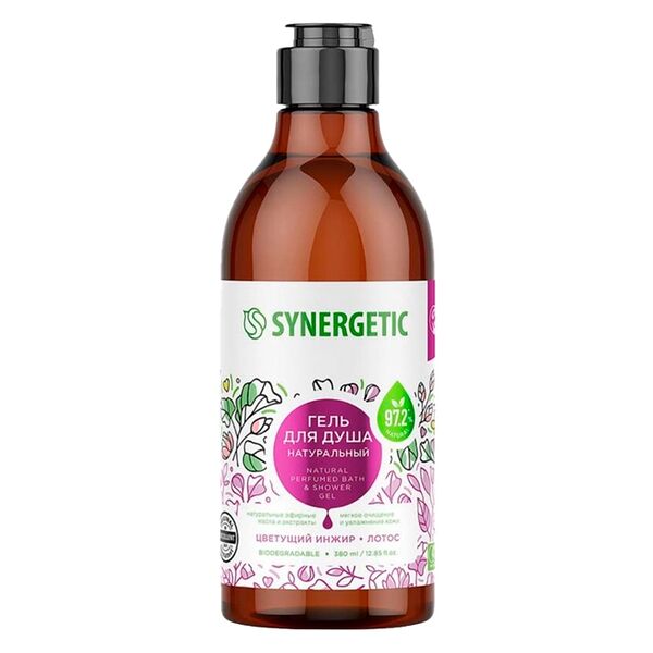Synergetic Гель для душа Цветущий инжир, 380 мл