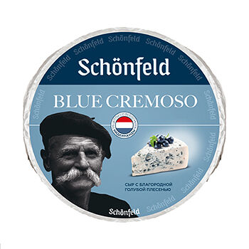 Сыр Schonfeld с благородной голубой плесенью Blue Cremoso 50% без змж, вес