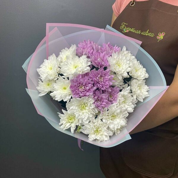 5 хризантем микс