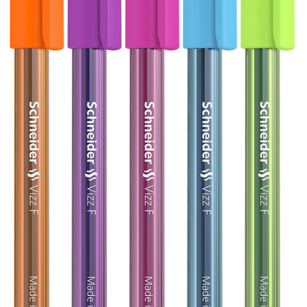 Ручка шариковая Schneider Vizz F Neon синяя 0,8мм 1 шт в ассортименте