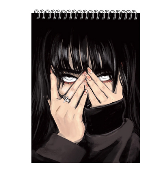 Блокнот Listoff Обаятельная и мрачная А5 клетка, 60 л