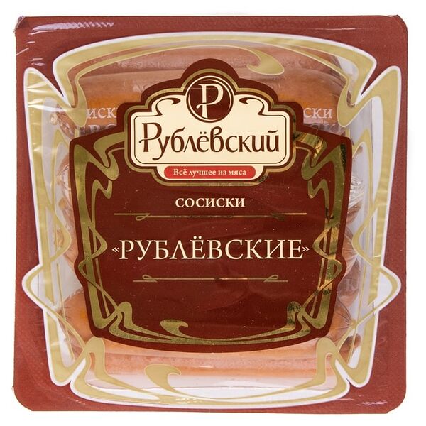 Сосиски Рублевский Докторские вареные категории Б, 430г