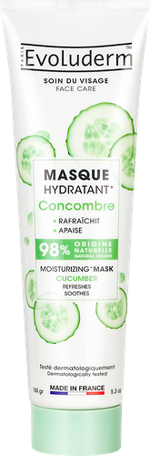 Маска для лица EVOLUDERM увлажняющая с огурцом, 150г
