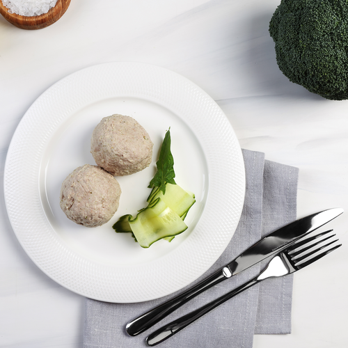 

Тефтели из индейки с брокколи на пару, 70 г