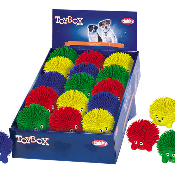 Игрушка для собак Nobby Ежик 8.5 см, в ассортименте, 1 шт