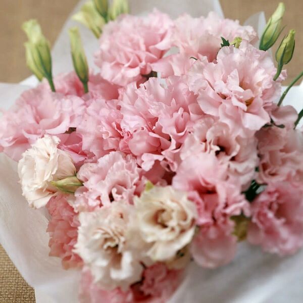 Букет из эустомы «Знак внимания»