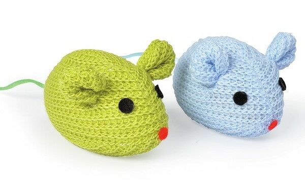 CAMON игрушка Мыши вязаные (2 шт) 7 см., В ассортименте