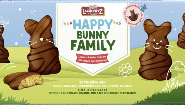 Пирожное бисквитное Lambertz Happy Bunny Family