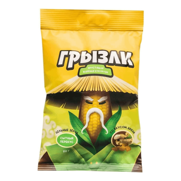 Кукуруза жареная Грызли со вкусом Хрена