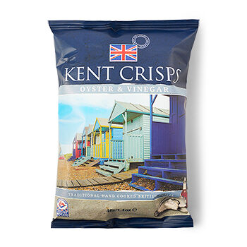 Чипсы картофельные Kent Crisps со вкусом устриц и яблочного уксуса